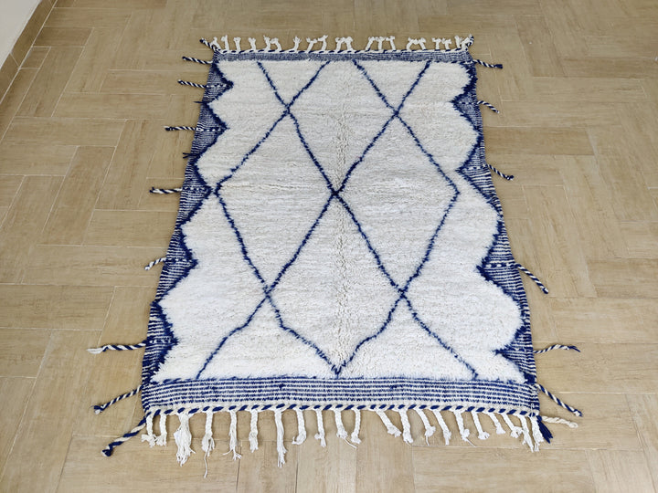 Beni ourain rug, Authentic Moroccan rug, Berber carpet, Genuine Wool rug, Handmade rug, Beniourain style, Area rug, Tapis berbere, Teppich