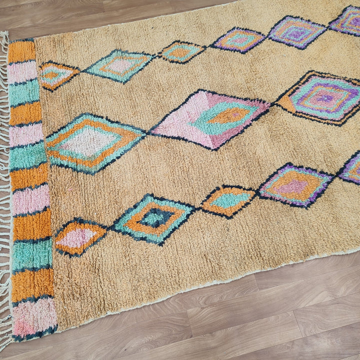 Fabulous Boujaad Rug, Authentic Moroccan Handmade Rug, Colorful Rug, Abstract Rug, Berber Tribal carpet, Bohemian Rug, Wool Rug, Boujad Rug