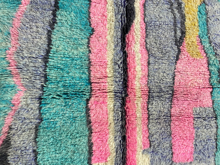 colored oriental rug     wool handmade moroccan rug 