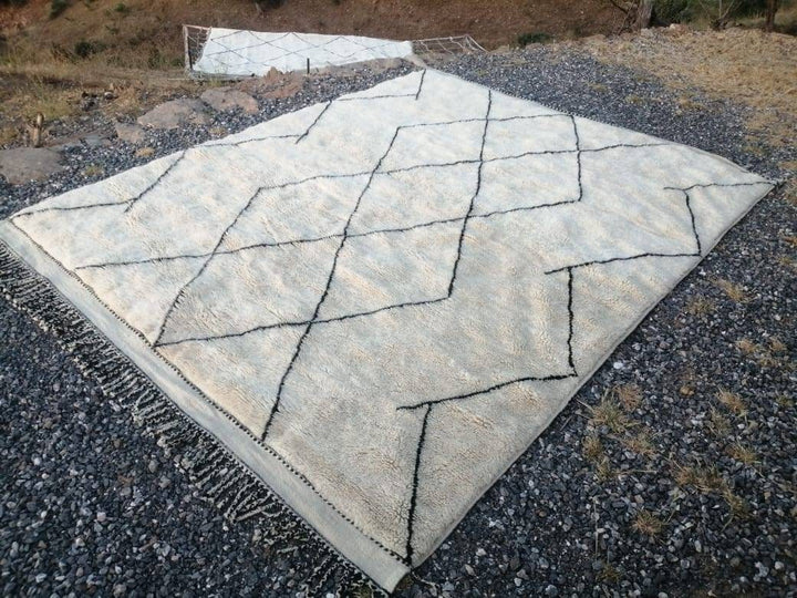 Moroccan berber rug, Made to order rug, Beniouarain rug, Beni ourain rug, White wool rug, Autentic Mrirt rug