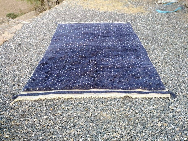 Moroccan rug, Mrirt rug, Wool rug, Premium quality rug, Beni ourain rug, Berber rug, Blue rug, Made to order rug