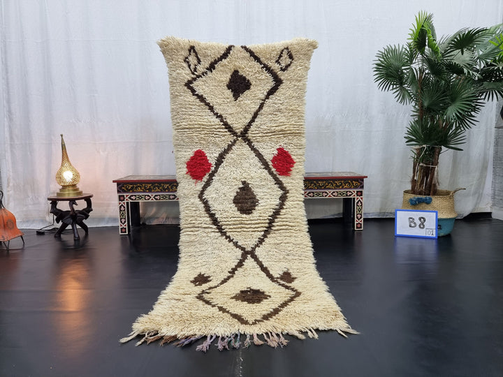 amazing  rug, moroccan  , berber tribal rug, geometric rug, beige and dark brown  rug, winter rug, area rug, wool rug