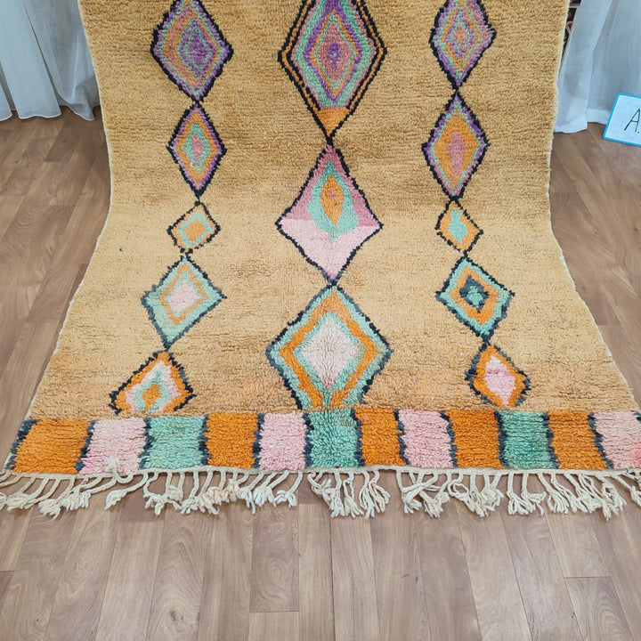 Fabulous Boujaad Rug, Authentic Moroccan Handmade Rug, Colorful Rug, Abstract Rug, Berber Tribal carpet, Bohemian Rug, Wool Rug, Boujad Rug