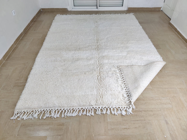 IRRESISTIBLE white Moroccan rug Beni Ourain rug, handmade  wool rug, custom moroccan wool rug, berber carpet, handmade wool rug