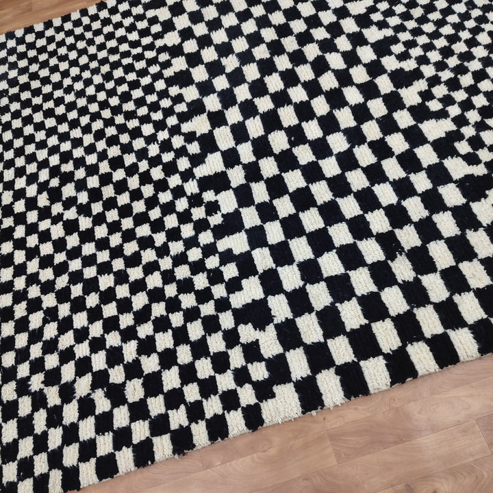 Custom Moroccan rug Moroccan checkered rug  Moroccan checkerboard rug Checkered area rug Checkerboard Rug beniourain rug