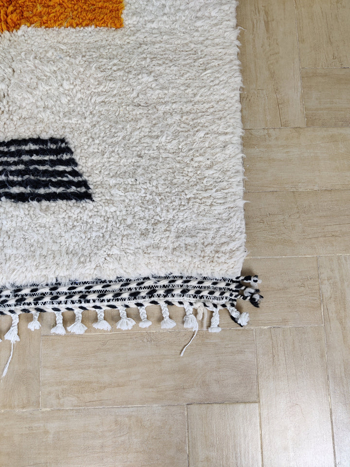 Moroccan white rug  Solid white rug  Plain white rug  Wool Berber rug  Beni ourain rug  Custom rug  Handmade rug  Moroccan area rug