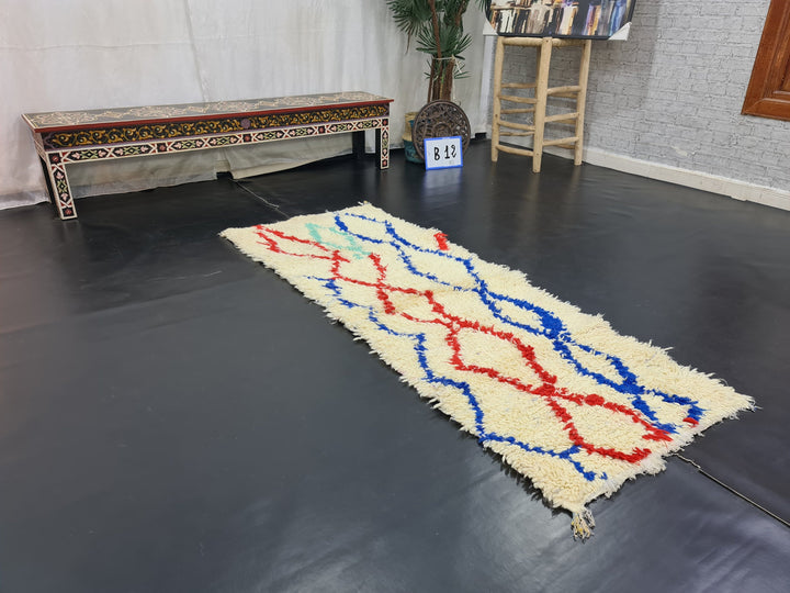 stunning  rug, moroccan  , berber wool rug, geometric rug, red and blue  rug, winter rug, area rug, sheep wool rug