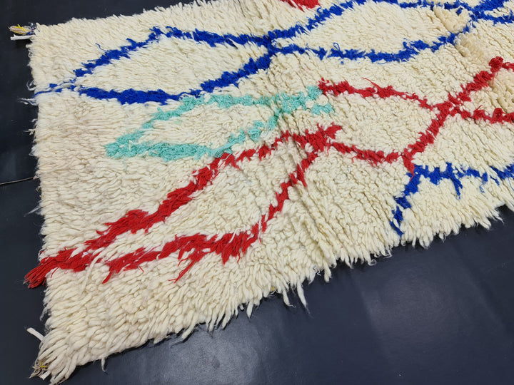 stunning  rug, moroccan  , berber wool rug, geometric rug, red and blue  rug, winter rug, area rug, sheep wool rug