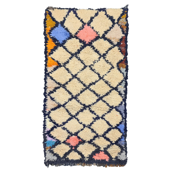 amazing  rug, moroccan  , berber wool rug, geometric rug, white and blue  rug, winter rug, area rug, sheep wool rug