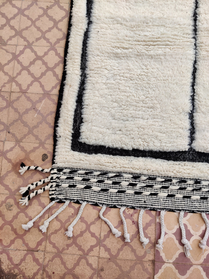 Moroccan Diamond Rug, Diamond Pattern Rug, Handwoven Moroccan Rug, Traditional Berber Rug, White Beni Ourain Rug, Rugs Living Room Neutral