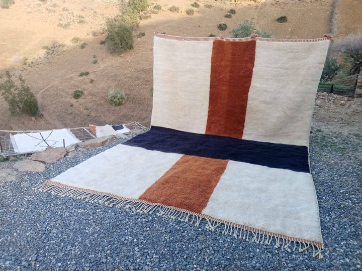 Moroccan rug, Customized Mrirt rug, Highquality wool rug, Lu rugs,  natural, Tapis berbere, Beniouarain, Boujad, Soft rug