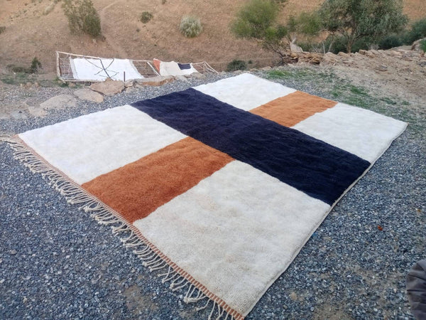 Moroccan rug, Customized Mrirt rug, Highquality wool rug, Lu rugs,  natural, Tapis berbere, Beniouarain, Boujad, Soft rug