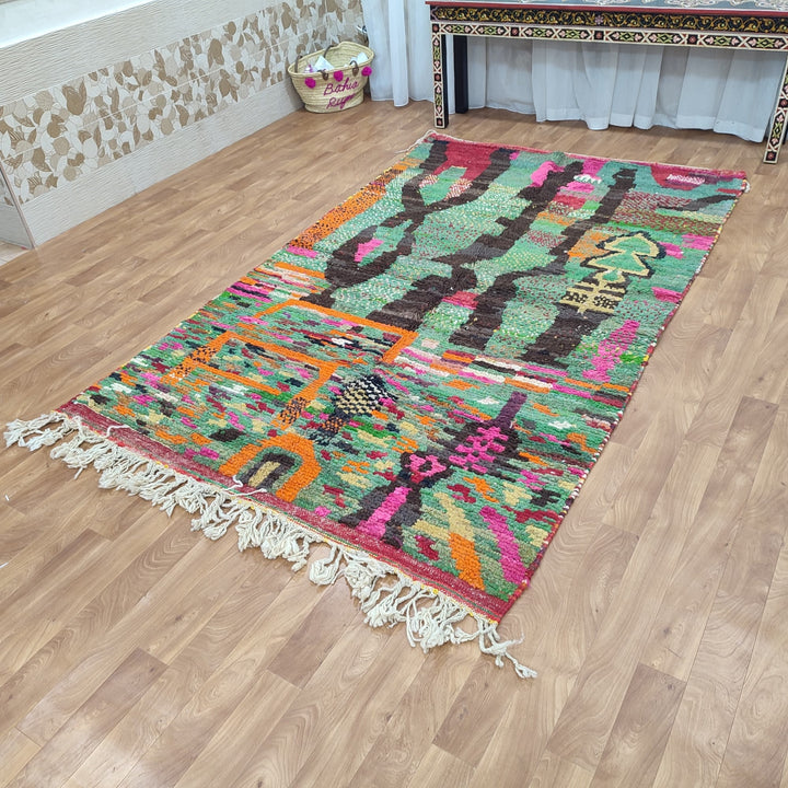 . . feet Moroccan Nomad Rug  Amazing Moroccan Rug  Wool Rug  Berber Carpet  Bohemian Rug  Abstract Rug  Tapis Marocain