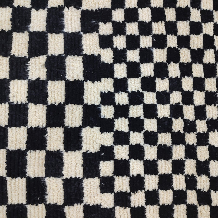 Custom Moroccan rug Moroccan checkered rug  Moroccan checkerboard rug Checkered area rug Checkerboard Rug beniourain rug