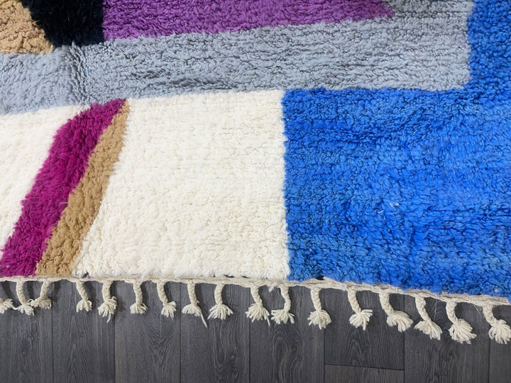 Authentic Moroccan rug Hand knotted  Beni ourain rug  all wool berber rug  handmade rug  Genuine lamb wool  Custom rug  shaggy rug