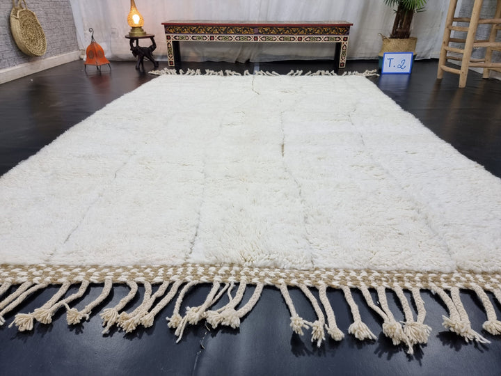 AMAZING BENIOURAIN RUG, Moroccan Handmade Rug , Off White Rug, Striped Rug, Berber Rug, Handmade Rug, Handwoven Wool Rug, Area Wool Rug