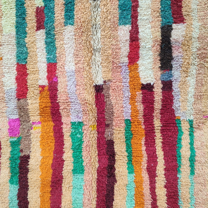 Authentic Moroccan Rug, Vibrant Boujaad Rug, Azilal rug, Bright Colored Rug, Abstract Carpet, Handmade Rug, Bohemian Rug, Tapis Marocain