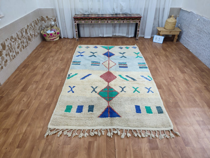 Fabulous Boujaad Rug, Authentic Moroccan Handmade Rug, Colorful Rug, Abstract Rug, Berber Tribal carpet, Bohemian Rug, Wool Rug, Boujad Rug