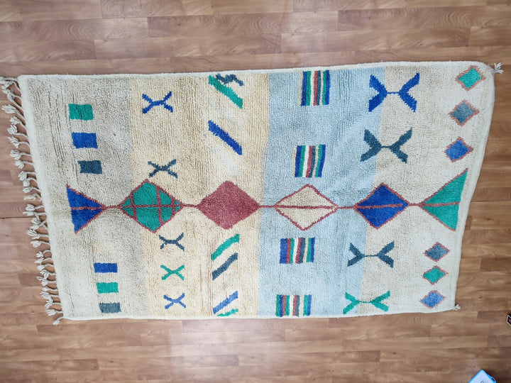 Fabulous Boujaad Rug, Authentic Moroccan Handmade Rug, Colorful Rug, Abstract Rug, Berber Tribal carpet, Bohemian Rug, Wool Rug, Boujad Rug