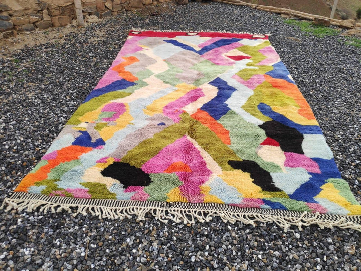 Moroccan rug, Mrirt rug, Handmade wool rug, Modern rug, Rugs, Abstract rug, Beniouarain rug, Beni ourain rug, Berber rug, Azilal rug