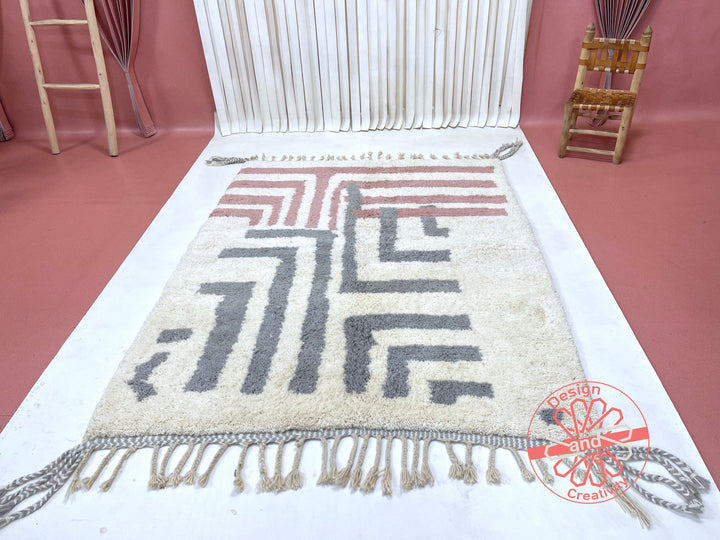 moroccan rugs , beni ourain rug,  rug, bohemian rug, white color rug, soft carpet, handmade gift, art, design, berber carpet