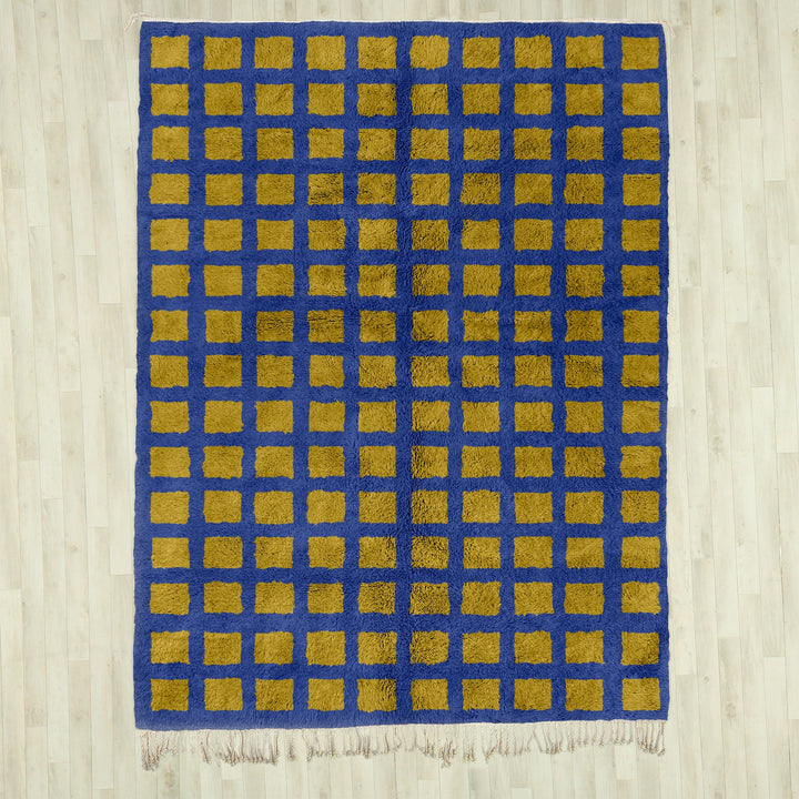 Colorful Moroccan Rug, Checkered Rug, Handmade Rug, Beni Ourain Rug, Checkerboard Rug, Area Rug , Rug for Bedroom