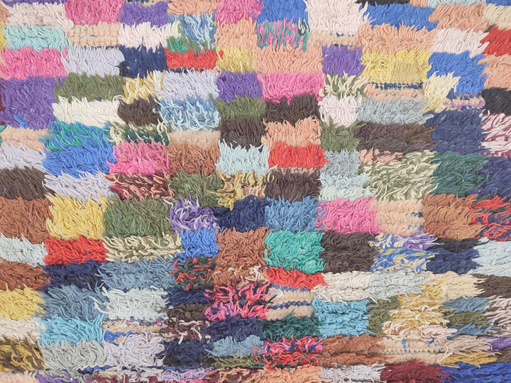  moroccan berber, colorful moroccan runner rug, moroccan rug boucherouite, area rug,  rag rug, wall hanging,glaoui  rug