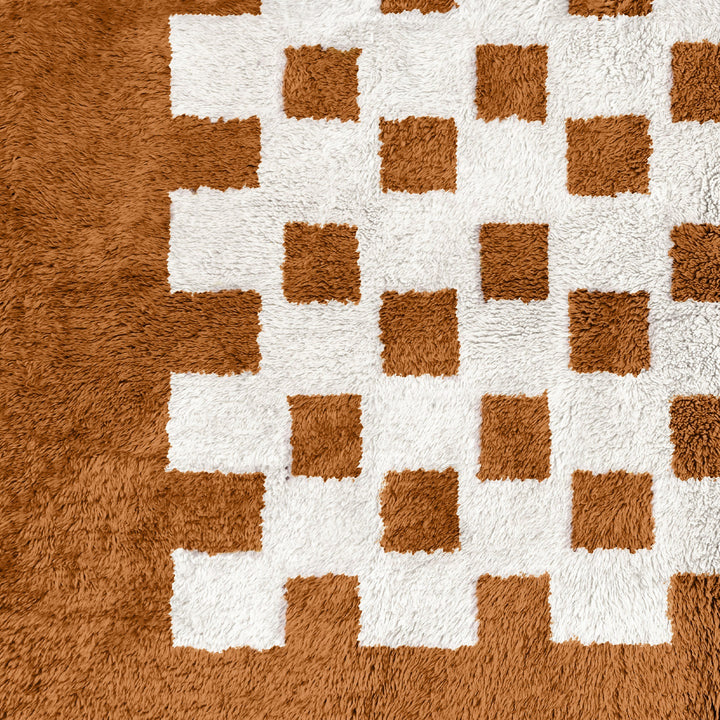 Beni ourain checkered rug, Moroccan Berber checkerboard Area Rug, Handmade custom moroccan rug