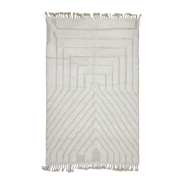 GORGEOUS MOROCCAN RUG, Handmade Rug , Off White Rug, Berber Wool Rug, Striped Wool Carpet, Tufted Wool Rug, Area Rug, Handwoven Wool Rug.