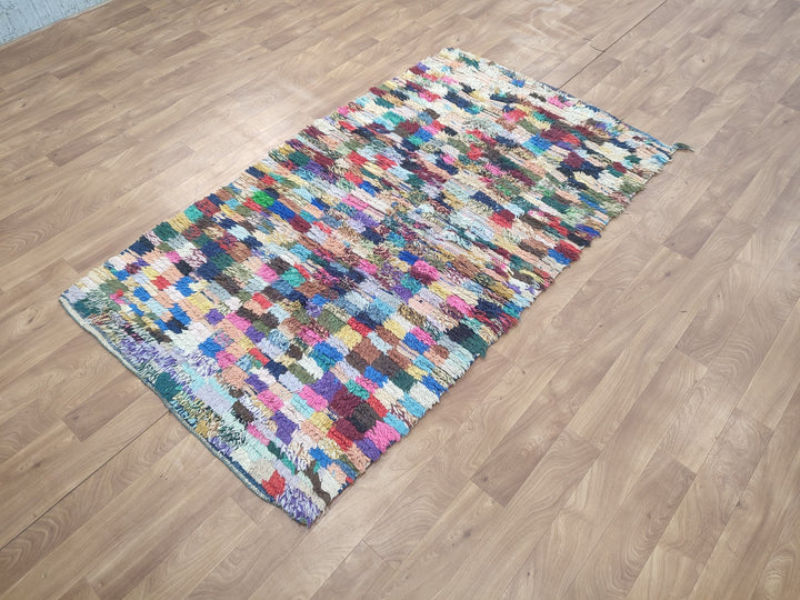  moroccan berber, colorful moroccan runner rug, moroccan rug boucherouite, area rug,  rag rug, wall hanging,glaoui  rug