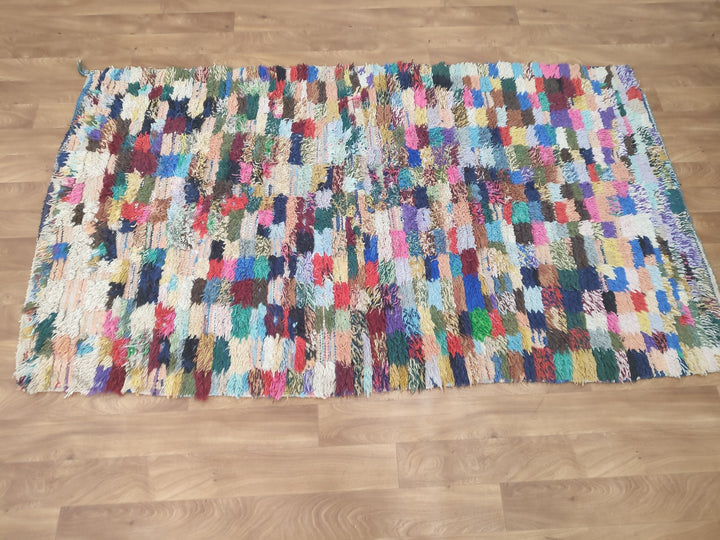  moroccan berber, colorful moroccan runner rug, moroccan rug boucherouite, area rug,  rag rug, wall hanging,glaoui  rug