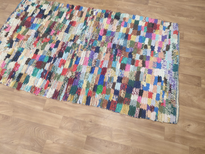  moroccan berber, colorful moroccan runner rug, moroccan rug boucherouite, area rug,  rag rug, wall hanging,glaoui  rug