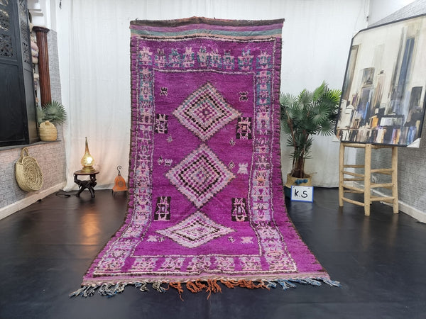 fabulous baluch rug, moroccan rug, vivid purple rug, , wool rug,  rug, handmade old moroccan rug, unique berber rug.