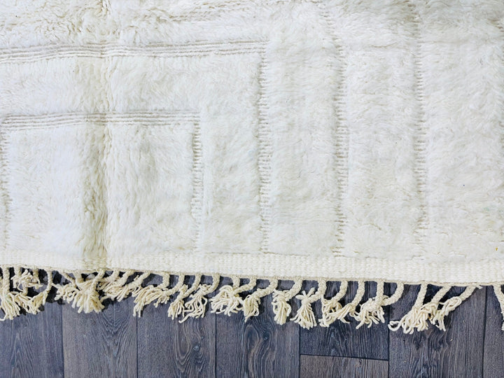 Solid Moroccan Rug  Ft Beni Ourain Rug, Handmade Wool Rug Off White rug  Rug