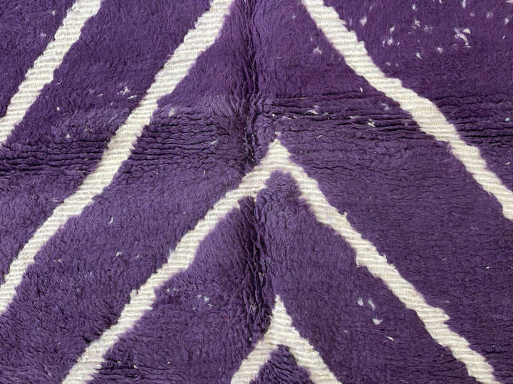 Purple Morocco Rug  Handmade Berber Beni Ourain Rug