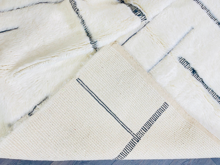 New Handknotted White Beni ourain rug  Solid Moroccan rugs  Berber Area rugs  All sizes Available