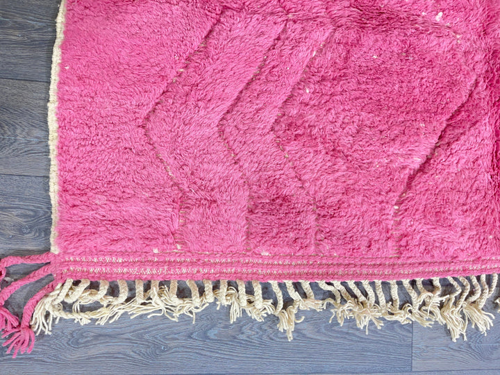 Custom Pink Moroccan rug  New beni ourain rug  Hand knotted rug  Stunning Berber Carpet  Lu floor rug