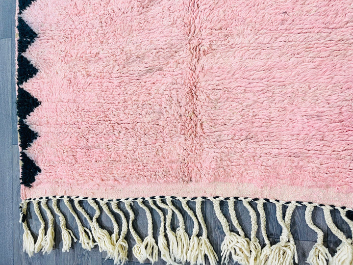 moroccan rug pink   rug  berber rug pink  handmade wool rug beni ourain rug  rose tapis