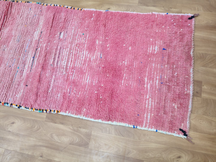 handmade moroccan rug,  berber rug, sheep wool runner rug, faded red rug, authentic moroccan rug, tribal  rug, tulu runner rug