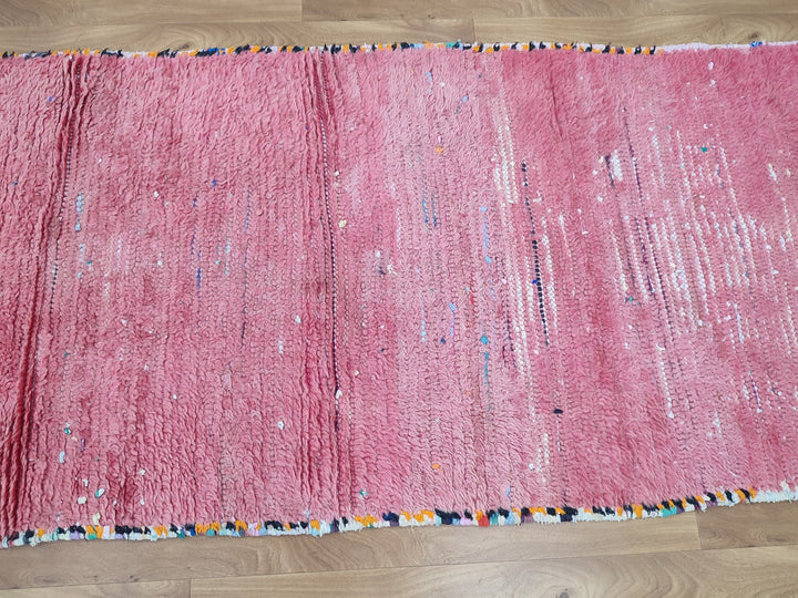 handmade moroccan rug,  berber rug, sheep wool runner rug, faded red rug, authentic moroccan rug, tribal  rug, tulu runner rug