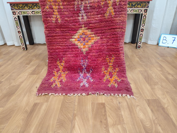 amazing moroccan rug,  handmade small rug, tribal geometric rug, antique red and orange rug, berber symbols carpet, sheep wool rug.