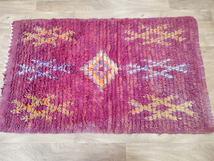 amazing moroccan rug,  handmade small rug, tribal geometric rug, antique red and orange rug, berber symbols carpet, sheep wool rug.