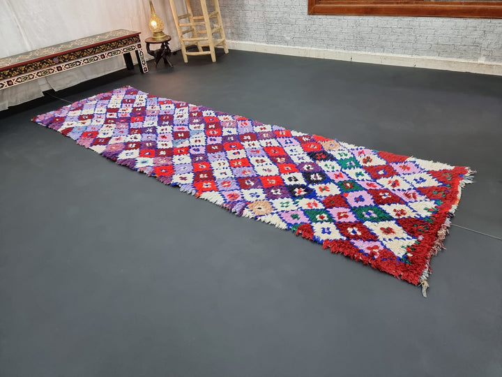 cute  rug, moroccan rug , berber rug, geometric rug, red  purple  rug, tulu rug, handwoven rug, sheep wool rug, area rug