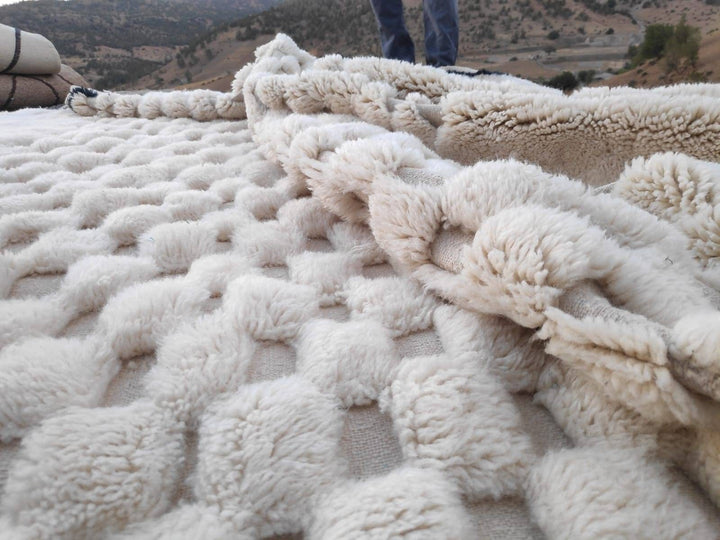 Moroccan berber rug, Made to order rug, Beniouarain rug, Beni ourain rug, White wool rug, Autentic Mrirt rug