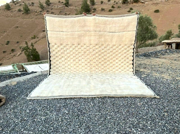 Moroccan berber rug, Made to order rug, Beniouarain rug, Beni ourain rug, White wool rug, Autentic Mrirt rug