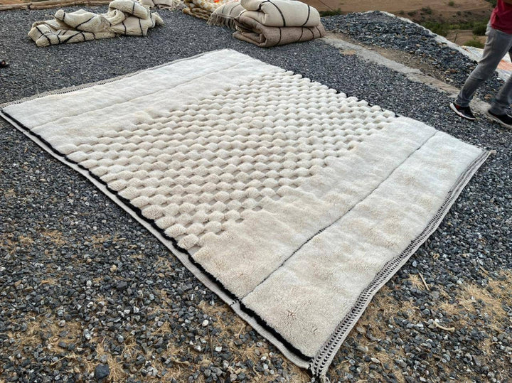 Moroccan berber rug, Made to order rug, Beniouarain rug, Beni ourain rug, White wool rug, Autentic Mrirt rug