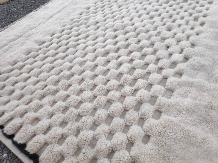 Moroccan berber rug, Made to order rug, Beniouarain rug, Beni ourain rug, White wool rug, Autentic Mrirt rug