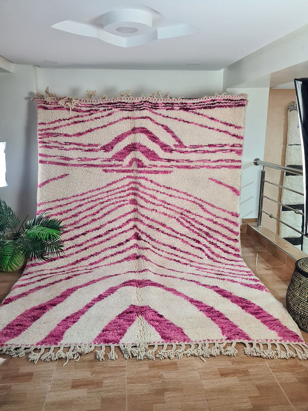 moroccan handmade rug size 6.5x10ft