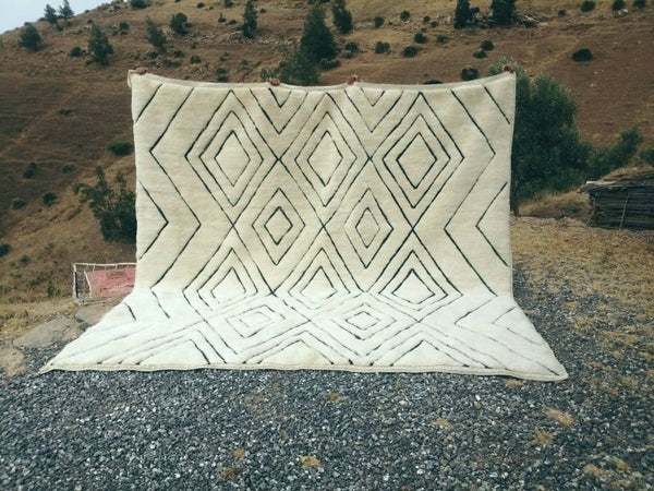 Made to order Moroccan rug, Beni ourain rug, Mrirt area rug, Berber rug , Azilal rug, Handmade wool rug, Beniouarain rug, Tapis berbere