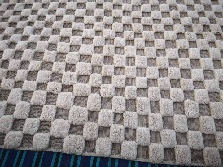 Made to order Moroccan rug, Checkered rug, Beni ourain rug, Mrirt area rug, Berber rug , Azilal rug, Handmade wool rug, Beniouarain rug